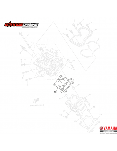 EMPAQUETADURA DE CULATA YAMAHA YZF R15 V1-V2 GENUINA