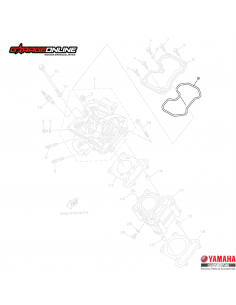 EMPAQUETADURA TAPA DE VALVULA YAMAHA YZF R15 V1-V2 GENUINA