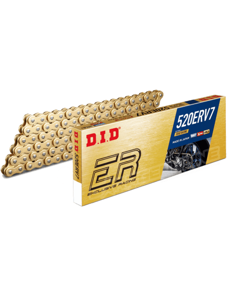 CADENA DID VX3 520-124 DORADA, CON XRING Y REFORZADA "SPORTBIKE"