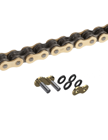 CADENA DID VX3 520-124 DORADA, CON XRING Y REFORZADA "SPORTBIKE"