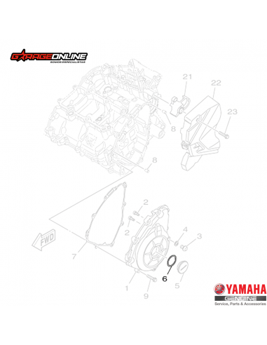 ORING TAPON TAPA ESTATOR YAMAHA YZF-R3 MT-03 GENUINO