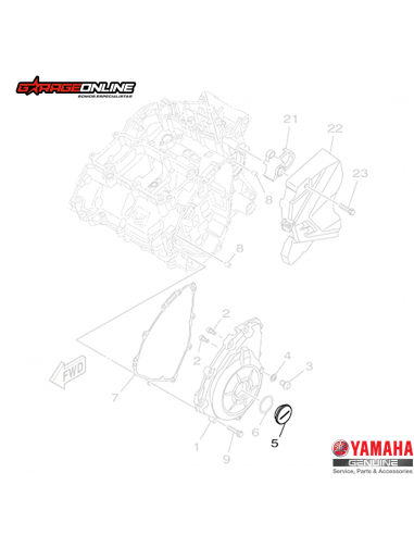 TAPON TAPA ESTATOR YAMAHA YZF-R3 MT-03 GENUINO