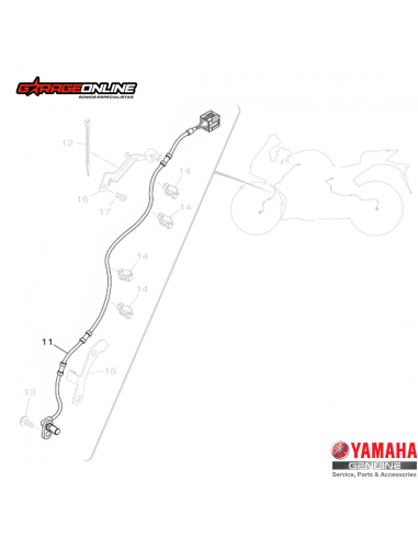 SENSOR VELOCIDAD Y ABS DELANTERO YAMAHA YZF-R3A MT-03A GENUINO