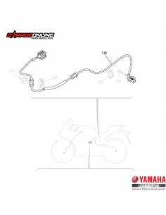 SENSOR VELOCIDAD Y ABS TRASERO YAMAHA YZF-R3A MT-03A GENUINO