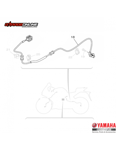 SENSOR VELOCIDAD Y ABS TRASERO YAMAHA YZF-R3A MT-03A GENUINO