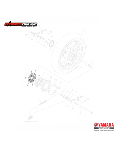 DAMPERS YAMAHA FZ25 YZF-R15 V3 V4 GENUINO