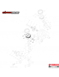 PISTON YAMAHA YZF R3 - YZF R3A - MT03 GENUINO