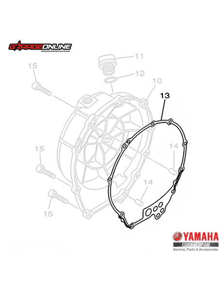 EMPAQUETADURA DE EMBRAGUE YAMAHA XJ6 - ENVÍO A TODO EL PAÍS