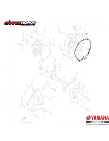 EMPAQUETADURA DE EMBRAGUE YAMAHA XJ6 - ENVÍO A TODO EL PAÍS