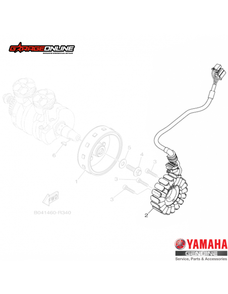 ESTATOR YAMAHA YZF-R3 MT-03 GENUINO
