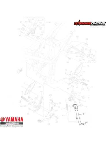 PATA DE APOYO YAMAHA YZF-R3 MT-03 GENUINA