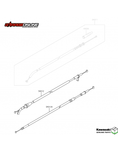 PIOLA DE ACELERACION Y RETORNO KAWASAKI NINJA 400 GENUINA