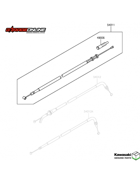 PIOLA EMBRAGUE KAWASAKI NINJA 300 GENUINA