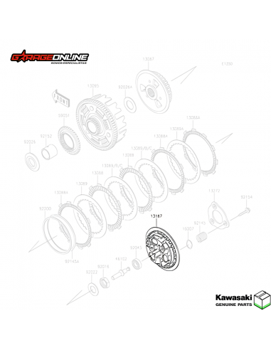 PORTA DISCOS EMBRAGUE PRENSA KAWASAKI NINJA 400 Z 400