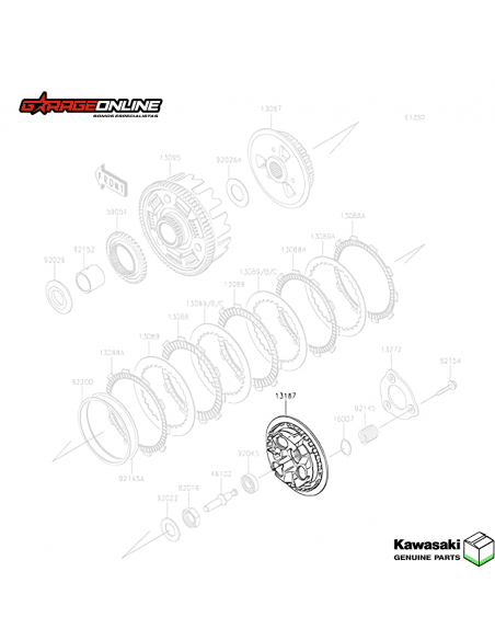 PORTA DISCOS EMBRAGUE PRENSA KAWASAKI NINJA 400 Z 400