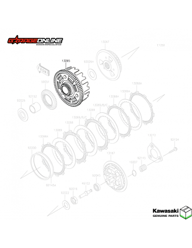 CAMPANA EMBRAGUE KAWASAKI NINJA 400 - Z 400 GENUINA