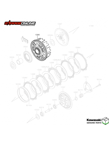 CAMPANA EMBRAGUE KAWASAKI NINJA 400 - Z 400 GENUINA
