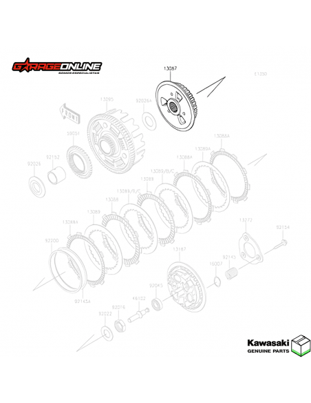 PORTA DISCOS EMBRAGUE PRENSA KAWASAKI NINJA 400 Z 400