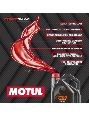 ACEITE MOTUL 7100 10W40 FULL SINTETICO