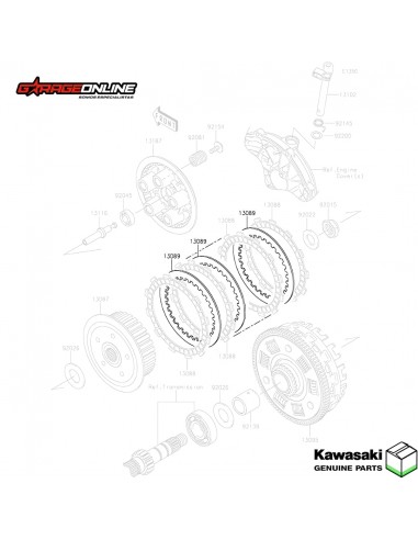 KIT DE EMBRAGUE KAWASAKI VERSYS 650 -  ER6F -  ER6N - VULCAN 650