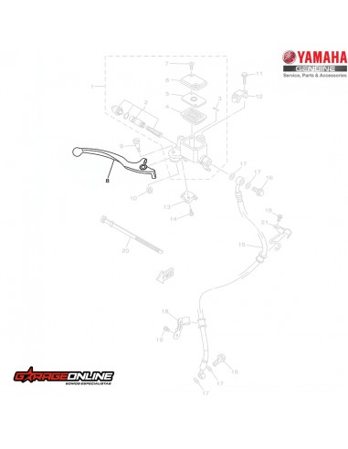 MANILLA FRENO YAMAHA YZF-R15 V3 - FZ25 (SIN ABS) GENUINA