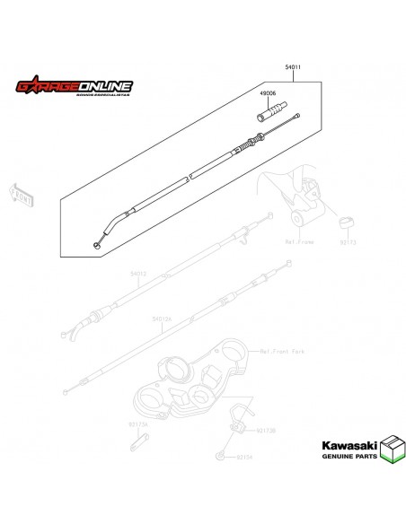 PIOLA DE EMBRAGUE KAWASAKI NINJA 400 GENUINA