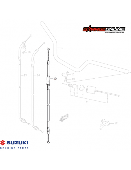 PIOLA DE EMBRAGUE SUZUKI V-STROM 650 GENUINA
