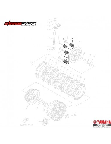 RESORTES DE EMBRAGUE YAMAHA YZF-R3 YZF-R3A MT-03 GENUINO - ENVÍO A TODO EL PAÍS