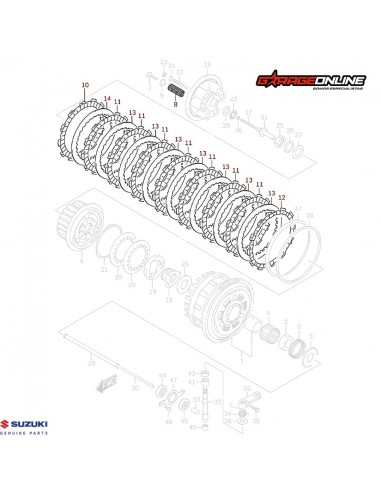KIT DE EMBRAGUE SUZUKI GSX-R 750 (2011-2024) GENUINO