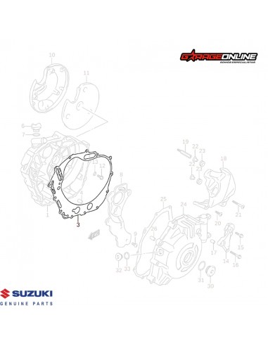 KIT DE EMBRAGUE SUZUKI V STROM 650 2012-2024 GENUINO