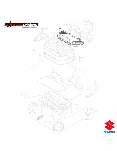 FILTRO DE AIRE SUZUKI GSXR 600 - GSXR 750 GENUINO