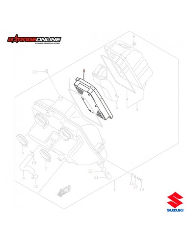 FILTRO DE AIRE SUZUKI V-STROM 250 - GSX 250 R INAZUMA 250 GENUINO