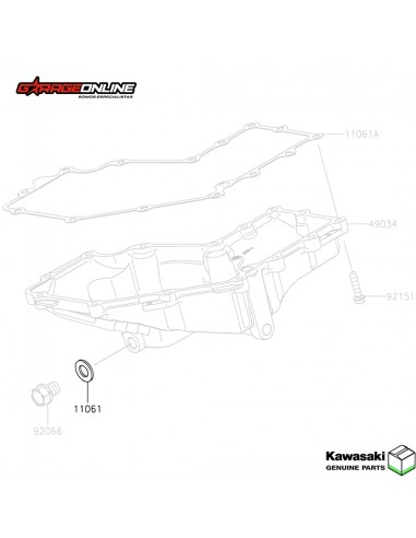 GOLILLA TAPON DRENAJE ACEITE KAWASAKI NINJA 400 - VERSYS 650 - KLR 650 GENUINO