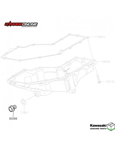 TAPON DRENAJE ACEITE KAWASAKI NINJA 400 - VERSYS 650 - KLR 650 GENUINO