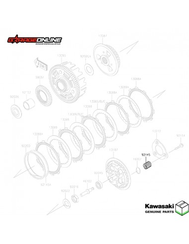 RESORTES EMBRAGUE KAWASAKI NINJA 400 - Z 400 GENUINOS