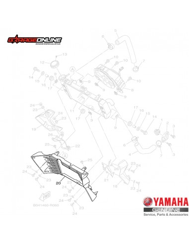 DUCTO DE AIRE RADIADOR MT-03 GENUINO