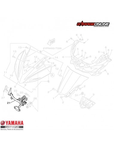 ARAÑA YAMAHA YZF-R3 GENUINA