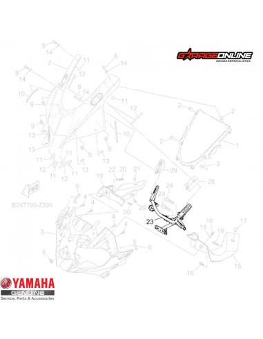 ARAÑA YAMAHA YZF-R3A GENUINA
