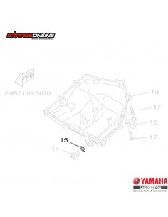 GOLILLA TAPON DRENAJE ACEITE YAMAHA YZF-R3 MT-03 FZ25 FZN 150 GENUINO