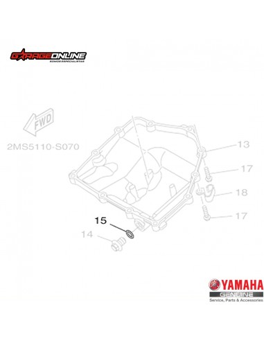 GOLILLA TAPON DRENAJE ACEITE YAMAHA YZF-R3 MT-03 FZ25 FZN 150 GENUINO