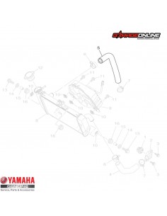MANGUERA 3 REFRIGERACIÓN YAMAHA YZF-R3 MT03 GENUINA