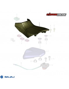 ASIENTO PILOTO BAJAJ PULSAR NS 200 NS 160 GENUINO