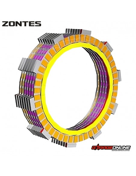 DISCOS DE EMBRAGUE ZONTES T310 T, T1, T2, R, X GENUINOS