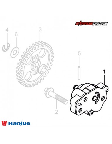 BOMBA DE ACEITE HAOJUE NK150 GENUINO