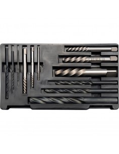 JUEGO DE EXTRACTORES PERNOS, TORNILLOS O BROCAS HSS PARA METAL 12 PCS
