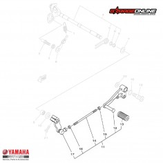 PEDAL DE CAMBIO COMPLETO YAMAHA YZF-R3 MT-03 GENUINO