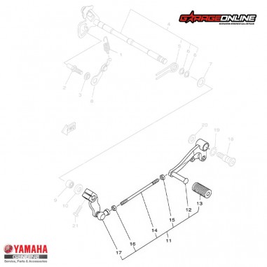 PEDAL DE CAMBIO COMPLETO YAMAHA YZF-R3 MT-03 GENUINO