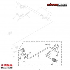 PEDAL DE CAMBIO COMPLETO YAMAHA YZF-R15 V3 GENUINO