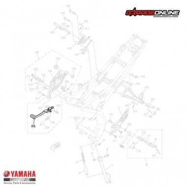 PEDAL DE FRENO YAMAHA YZF-R15 V3 YZF-R15 V4 GENUINO