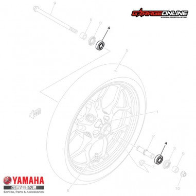 RODAMIENTO DE DIRECCION YAMAHA YZF-R3 MT-03 MT-07 MT-09